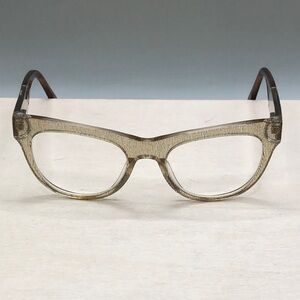 L.A.M.B Lamb Glasses Frames ONLY LA067 Clear Glitter Gold Cat Eye 51-19-140